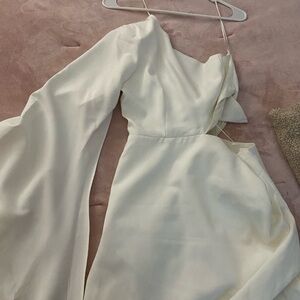 one shoulder elegant dress